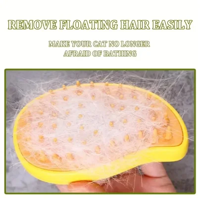 Steam hair removal brush electric spray cat hair brush three in one silicone brush used to massage pets remove floating hairs Steam hair removal brush electric spray cat hair brush three in one silicone brush used to massage pets remove floating hairs