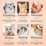 For Cat Accessories Dog Grooming Equipment Cats Products Non-slip Beauty Brush Pet Hair Removal Comb Things Supplies Home Garden - Image 4