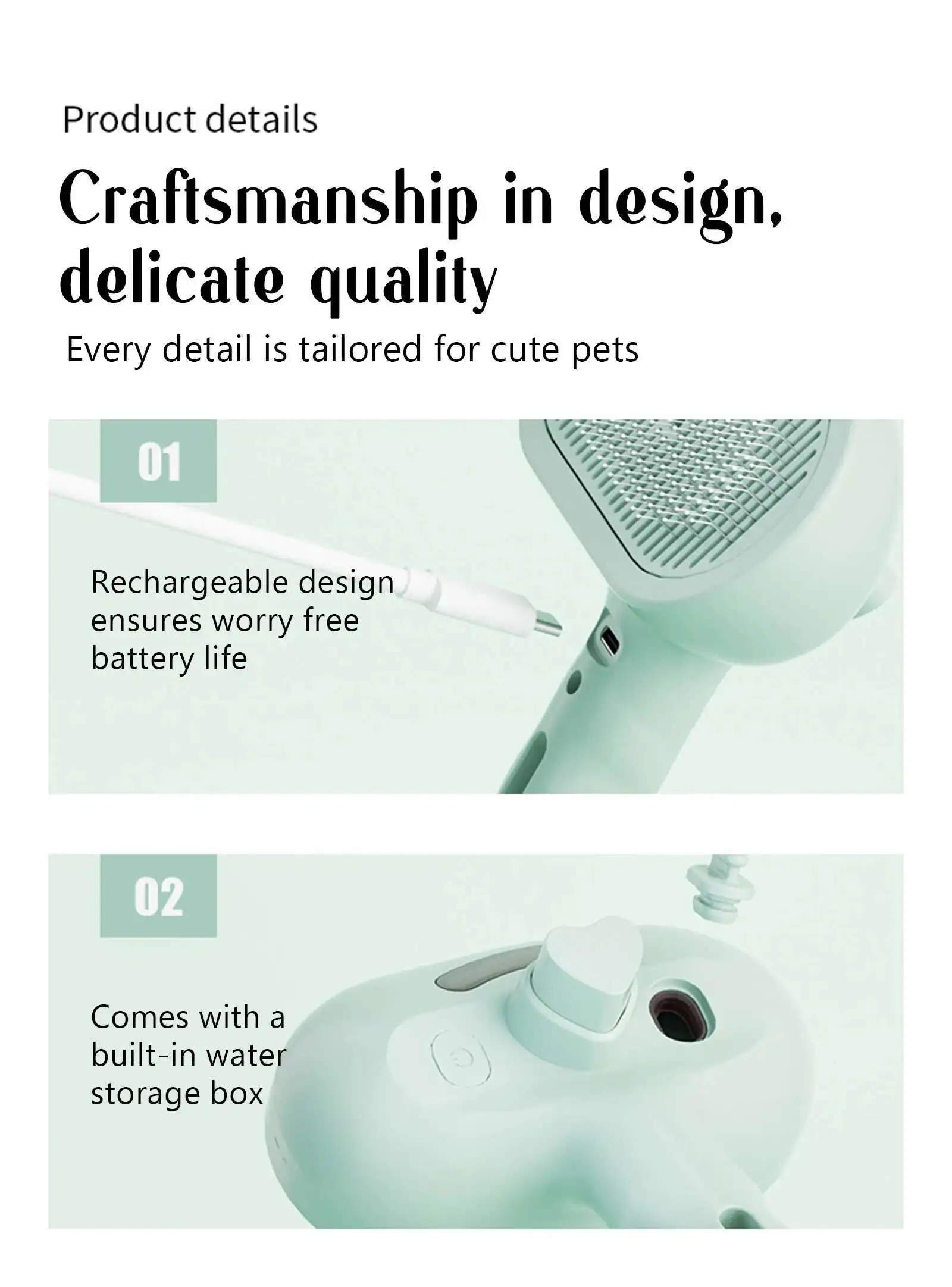 Hot Cat Brush with Steam Dog Spray Pet Steam Massage Brush Spray Hair Removal Comb Massage Steamer Comb for Long Hair Dogs Cats Hot Cat Brush with Steam Dog Spray Pet Steam Massage Brush Spray Hair Removal Comb Massage Steamer Comb for Long Hair Dogs Cats