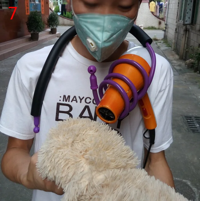 Pet Grooming Hanging Neck Dog Hair Dryer Bracket Beautician Dedicated Anti Crooked Accessories Effort And Ease Stents Pet Grooming Hanging Neck Dog Hair Dryer Bracket Beautician Dedicated Anti Crooked Accessories Effort And Ease Stents