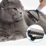 Cat Brush Pet Knot Comb 2 in 1 Dogs Cat Fur Knot Cutter Pets Hair Removal Comb Dog Grooming Shedding Tools Pet Cleaning Supplies - Image 2