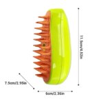 Dog Cat Steamy Brush Steam Brush Electric Sprayer for Massage Pet Grooming Tool Shedding 3 in 1 Electric Sprays Massage Combs - Image 5