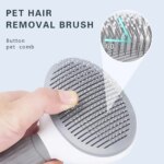 Hair Remover Brush Dog and Cat Non-slip Beauty Brush Dog Grooming Equipment Pets Stainless Steel For Dogs Pet Hair Removal Comb - Image 5