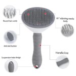 Hair Remover Brush Dog and Cat Non-slip Beauty Brush Dog Grooming Equipment Pets Stainless Steel For Dogs Pet Hair Removal Comb - Image 2