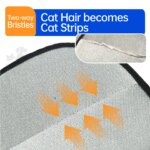 Pet Grooming Gloves Cats Hair Brush Pet Hair Removal Gloves Dual Brush Static-Free Cat Hair Cleaning Tool Hair Stripping Mitts - Image 3