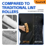 Pet Grooming Gloves Cats Hair Brush Pet Hair Removal Gloves Dual Brush Static-Free Cat Hair Cleaning Tool Hair Stripping Mitts - Image 5