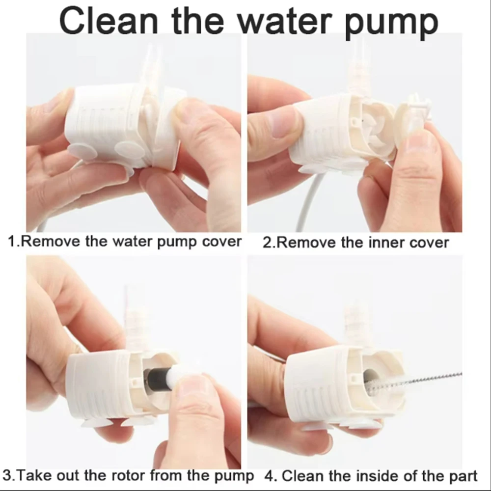 USB Replace Water Pump for Pet Cat Dog Water Fountain Pump Cat Water Dispenser Dog Water Dispenser Fish Tank Submersible Pump