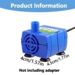 USB Replace Water Pump for Pet Cat Dog Water Fountain Pump Cat Water Dispenser Dog Water Dispenser Fish Tank Submersible Pump - Image 3
