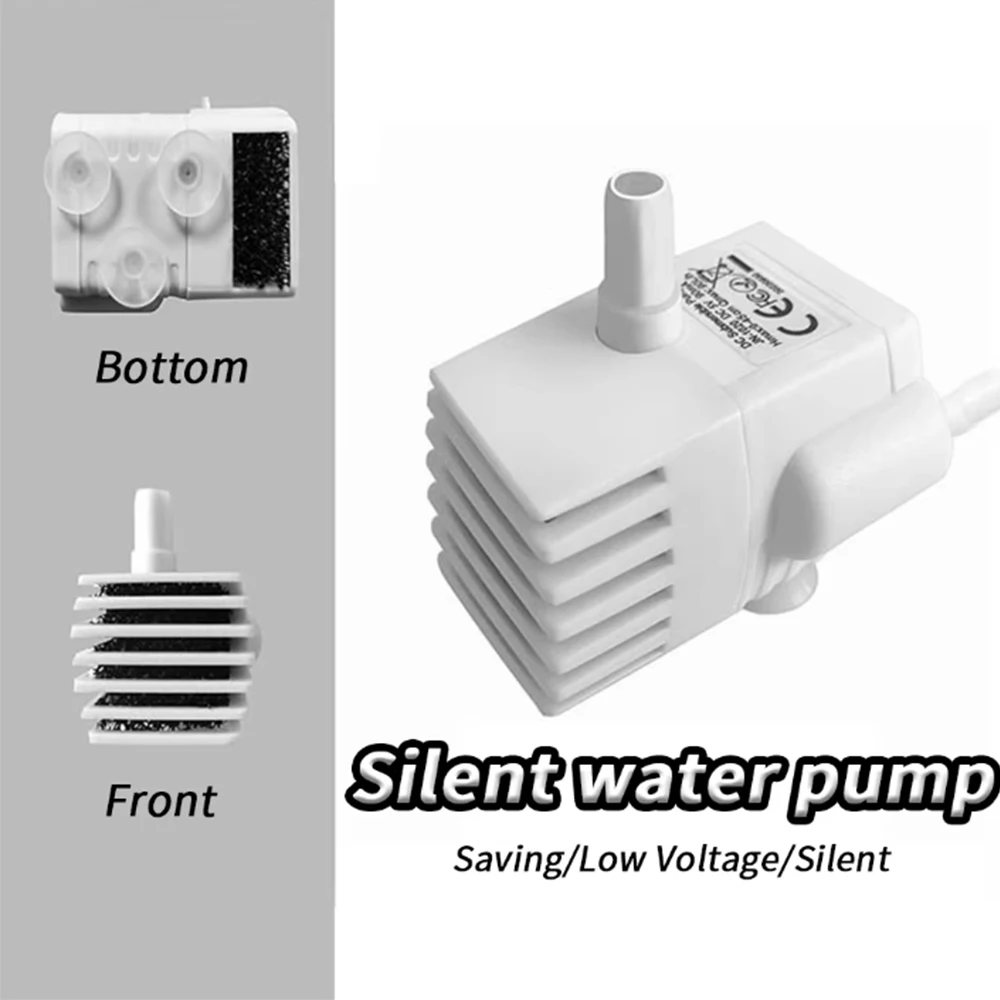 USB Replace Water Pump for Pet Cat Dog Water Fountain Pump Cat Water Dispenser Dog Water Dispenser Fish Tank Submersible Pump