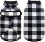 EXPAWLORER Plaid Cat Sweater Warm Fleece Hoodie Vest for Cats Small Dogs Fall Winter Coat Pullover Buffalo Check Clothing - Image 4