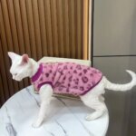 Derby cat hairless cat winter warmth plush fur two-legged suit suitable for small to medium-sized cat base layers machine washab - Image 5