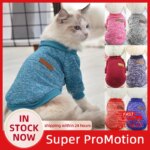 Cat Clothes For Medium Small Dogs Puppy Soft Sweater Autumn Winter Warm Clothing Pet Coat Sweatshirt XS-2XL