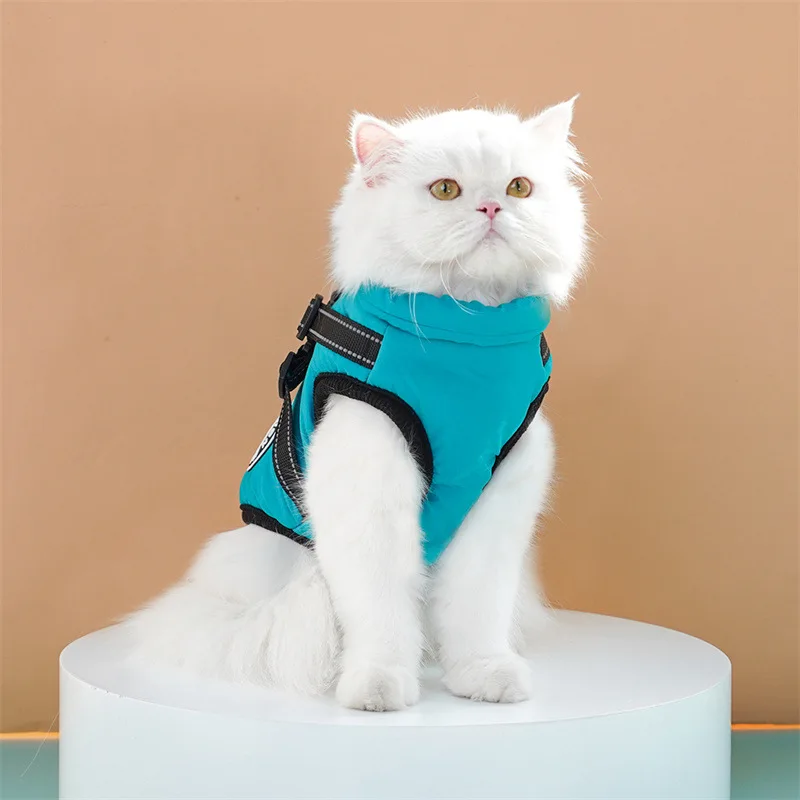 Thick and warm pet clothes, dog and cat cotton coats, winter chest and back, cat cotton vests, dog supplies Thick and warm pet clothes, dog and cat cotton coats, winter chest and back, cat cotton vests, dog supplies