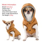 Warm Cats Hoodie Coat For Small Medium Cats Dog Winter Cozy Fleece Puppy Kitten Jacket Clothes Windproof Pet Pug Sphynx Costume - Image 5