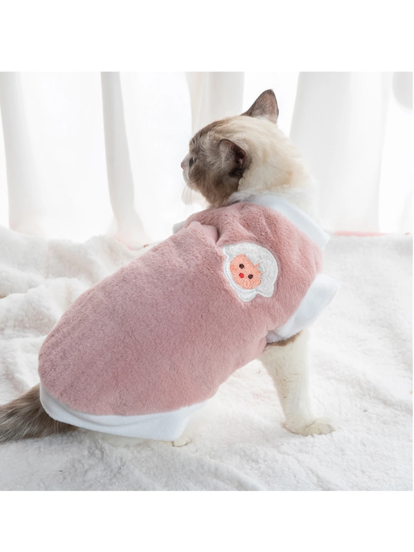 Soft Cat Clothes For Small Medium Dog Cats Pets Warm Kittens Clothes for Winter Kitten Small Kitten Stuff Clothing Vests Soft Cat Clothes For Small Medium Dog Cats Pets Warm Kittens Clothes for Winter Kitten Small Kitten Stuff Clothing Vests