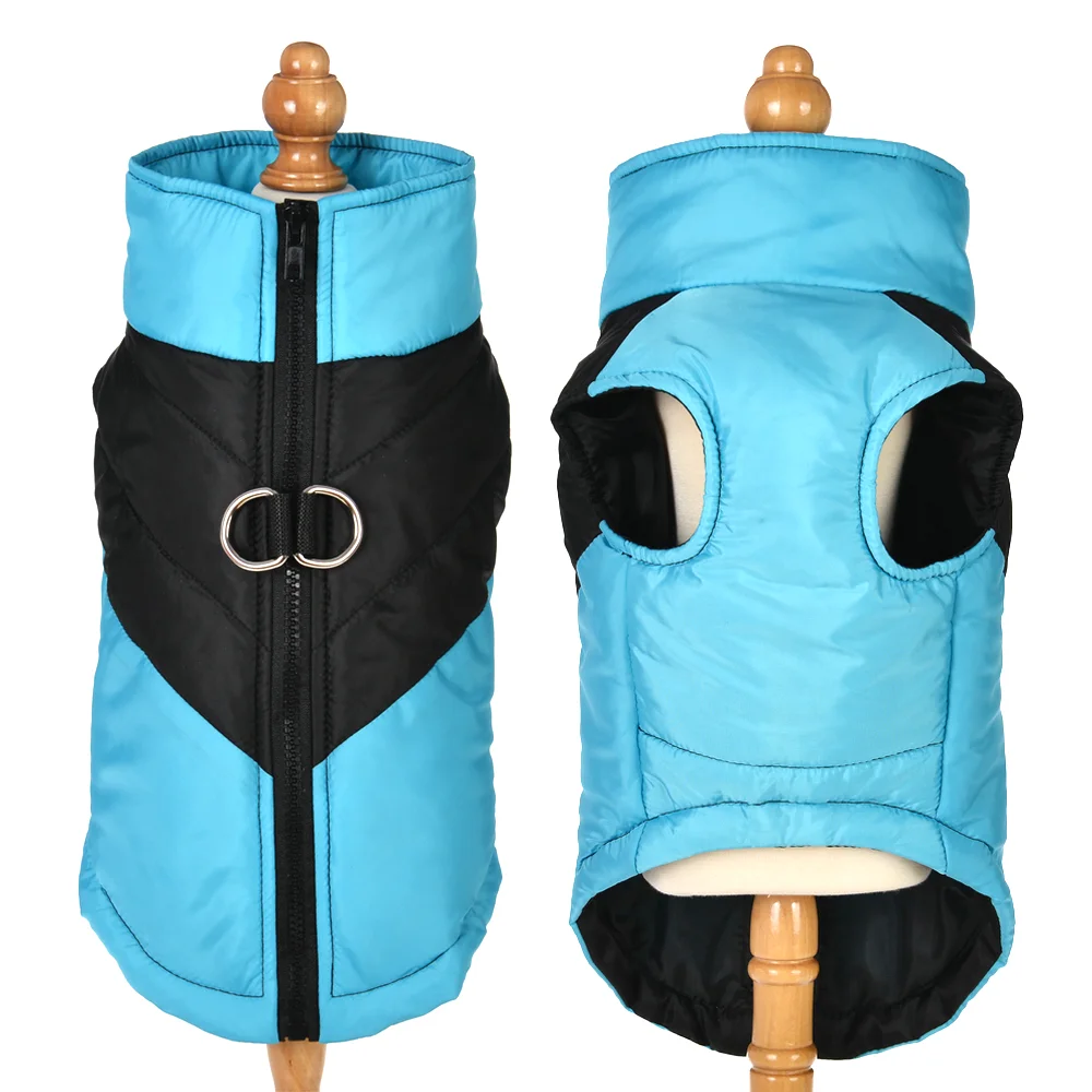 Pet Clothes With D-ring Warm Cat Vest For Winter For Small Medium Dog Cats Coat With High Collar Waterproof Kitty Sphynx Costume Pet Clothes With D-ring Warm Cat Vest For Winter For Small Medium Dog Cats Coat With High Collar Waterproof Kitty Sphynx Costume