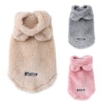 Winter Pet Sweater Coat Cute Ear Soft Hoddie Kitten Clothes Cozy Fleece Costume For Small Dogs Cats Sphynx Cat Yorkshire Outfits - Image 2