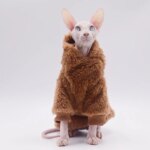 DUOMASUMI Winter Sweater for  Sphynx Cat Clothes Fashion Soft Cat Clothing Comfort thickened Hairless Cat Outfits - Image 6