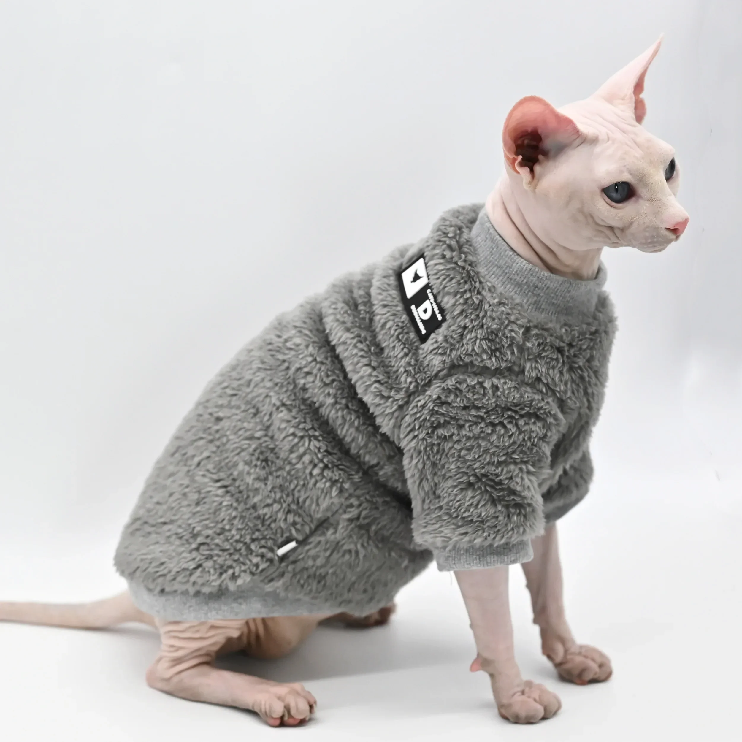 23449-h9aqyj.jpg DUOMASUMI Winter Sweater for Sphynx Cat Clothes Fashion Soft Cat Clothing Comfort thickened Hairless Cat Outfits - Image 1