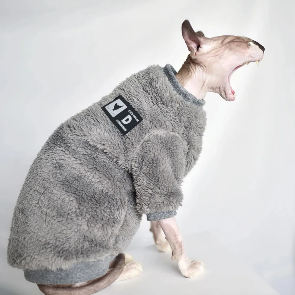 DUOMASUMI Winter Sweater for Sphynx Cat Clothes Fashion Soft Cat Clothing Comfort thickened Hairless Cat Outfits DUOMASUMI Winter Sweater for Sphynx Cat Clothes Fashion Soft Cat Clothing Comfort thickened Hairless Cat Outfits