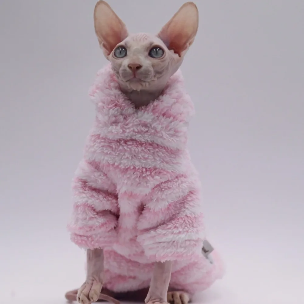 DUOMASUMI Winter Sweater for Sphynx Cat Clothes Fashion Soft Cat Clothing Comfort thickened Hairless Cat Outfits DUOMASUMI Winter Sweater for Sphynx Cat Clothes Fashion Soft Cat Clothing Comfort thickened Hairless Cat Outfits