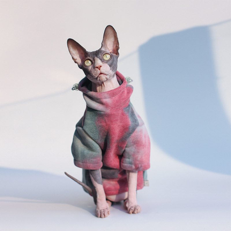 DUOMASUMI Sphynx Hairless Cat Clothes Devon Rex Clothing Autumn Winter Fleece-lined Warm Cats Jacket For Small Dog Cat Hoodie DUOMASUMI Sphynx Hairless Cat Clothes Devon Rex Clothing Autumn Winter Fleece-lined Warm Cats Jacket For Small Dog Cat Hoodie