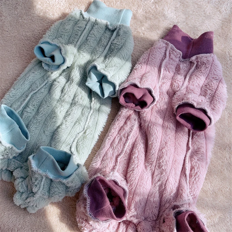 Elegant Warm Sphynx Cat Turtleneck Sweater Hairless Cat Clothes Comfort Winter Coat Thickening Fleece Jacket for Sphynix Cat