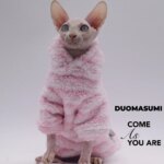 DUOMASUMI Soft Double-sided FluffY Winter Jacket Warmth Coat for cat Thickening Sphinx Sphynx Cat Clothes  Hairless Cat Outfits - Image 3