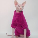 Winter Warm Sphynx Cat Clothes Four Legs Outfit for Hairless Cats Sizes for Devon Rex Abyssinian Cornish - Image 4