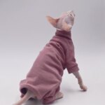 Hairless Cat Clothes Warm and Soft Four-Legged Hoodie for Sphynx Cats for Autumn and Winter for Devon Rex, Cornish - Image 3