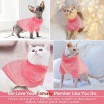 Sphynx Cat Sweater Coat Turtleneck Winter Warm Hairless Cat Clothes Soft Fluff Pullover Shirt Puppy Jacket Chihuahua Clothing - Image 4