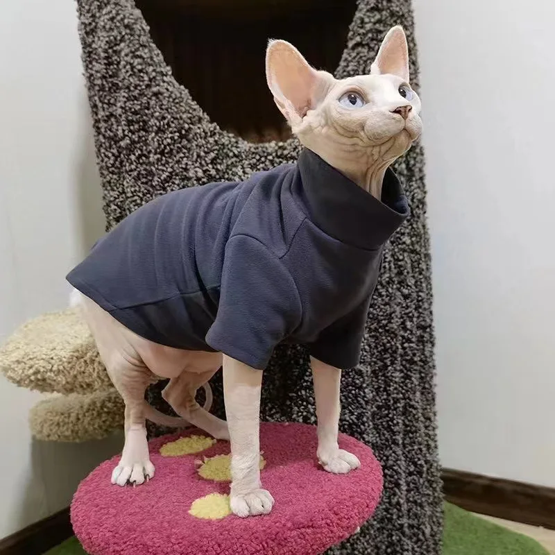 Sphynx Cat Clothes Winter Thick Pet Clothes for Small Dogs Cats Pullover Shirt Soft Warm Hairless Cat Pajamas Dachshund Clothing Sphynx Cat Clothes Winter Thick Pet Clothes for Small Dogs Cats Pullover Shirt Soft Warm Hairless Cat Pajamas Dachshund Clothing
