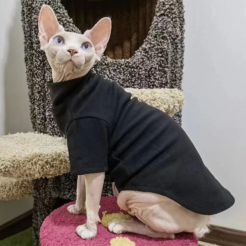 Sphynx Cat Clothes Winter Thick Pet Clothes for Small Dogs Cats Pullover Shirt Soft Warm Hairless Cat Pajamas Dachshund Clothing Sphynx Cat Clothes Winter Thick Pet Clothes for Small Dogs Cats Pullover Shirt Soft Warm Hairless Cat Pajamas Dachshund Clothing