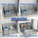 DIY Pet Cat Cage Large Indoor Large Indoor House Outdoor Large Cat House Villa Multi Door & Window Folding Detachable Large Hous - Image 4