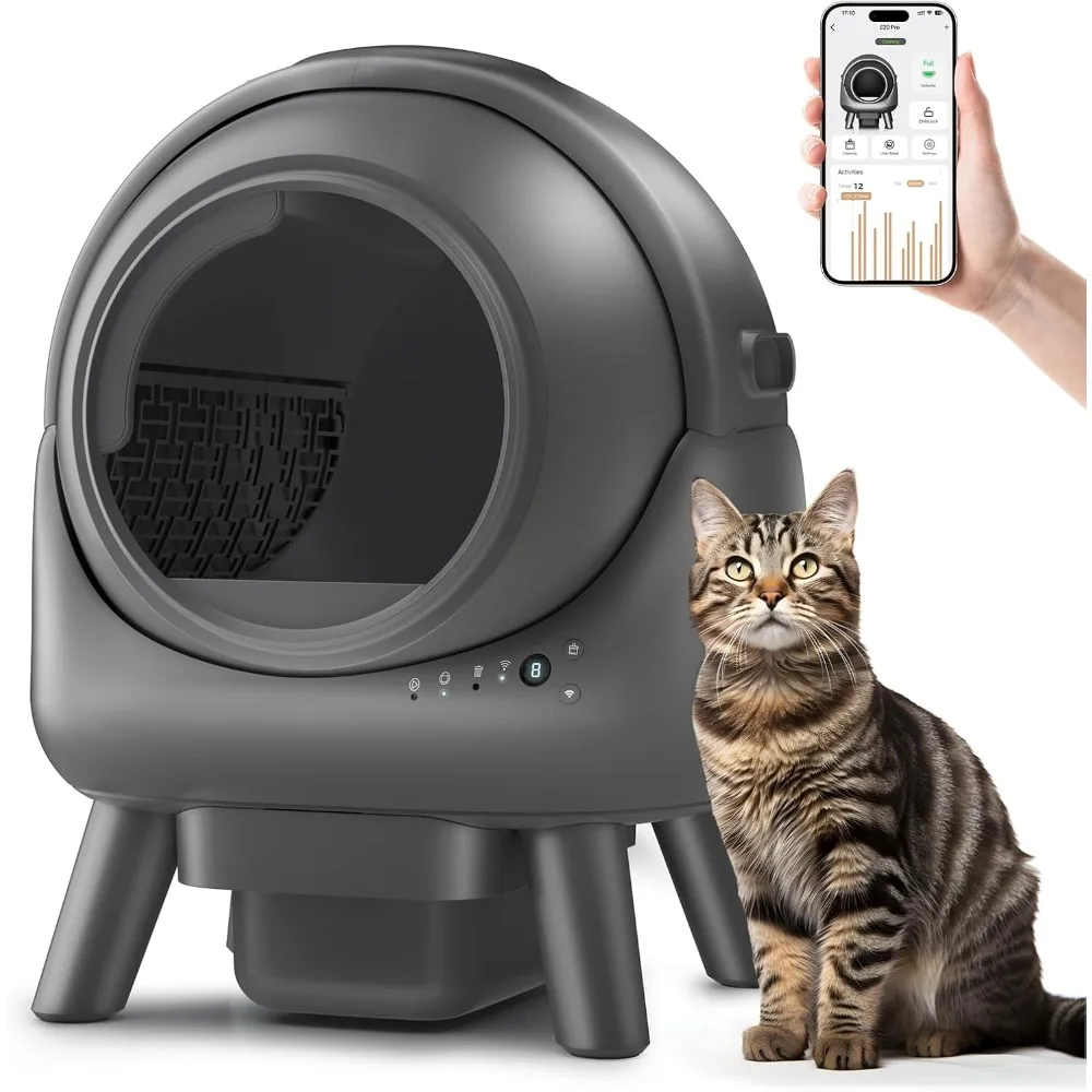 Self Cleaning Litter Box for Multiple Cats | Automatic with App Control | Odor-Free Waste Disposal & Dual Safety Sensors Self Cleaning Litter Box for Multiple Cats | Automatic with App Control | Odor-Free Waste Disposal & Dual Safety Sensors