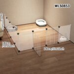 Pet Fence Kitten Isolation Door Dog Cage Kitten Guardrail Iron Small Size Dogs Teddy Indoor Kennel Home Rabbit Fence Cat Cage - Image 3