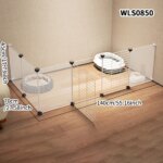 Pet Fence Kitten Isolation Door Dog Cage Kitten Guardrail Iron Small Size Dogs Teddy Indoor Kennel Home Rabbit Fence Cat Cage - Image 2