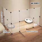 Pet Fence Kitten Isolation Door Dog Cage Kitten Guardrail Iron Small Size Dogs Teddy Indoor Kennel Home Rabbit Fence Cat Cage - Image 5