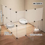 Pet Fence Kitten Isolation Door Dog Cage Kitten Guardrail Iron Small Size Dogs Teddy Indoor Kennel Home Rabbit Fence Cat Cage - Image 4