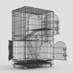 Cat Cage Movable Cat Nest with Toilet Cattery Cat Room Double Layer Three Layers and Four Layers Cat Villa - Image 5