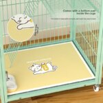 Large Metal Cat Cage with Wheels Multi-Level Pet Playpen Indoor Cat Kennel with Platforms and Ramps for Kittens and Adult Cats - Image 4