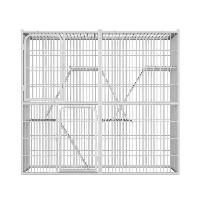 Wholesale Large-scale Dog Cage Metal Wire Indoor Cat Villa Cat Nest Cat Climbing Rack