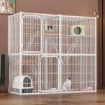 Wholesale Large-scale Dog Cage Metal Wire Indoor Cat Villa Cat Nest Cat Climbing Rack