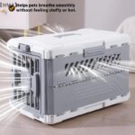 〔HM4〕Foldable Portable Large Size Dog Cat Cage Pet Box Checked In Box Traveling Outbound Car Box Portable Case Pet Supplies