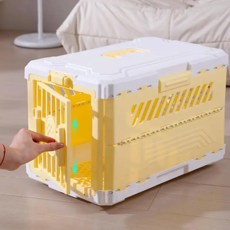 〔HM4〕Foldable Portable Large Size Dog Cat Cage Pet Box Checked In Box Traveling Outbound Car Box Portable Case Pet Supplies 〔HM4〕Foldable Portable Large Size Dog Cat Cage Pet Box Checked In Box Traveling Outbound Car Box Portable Case Pet Supplies
