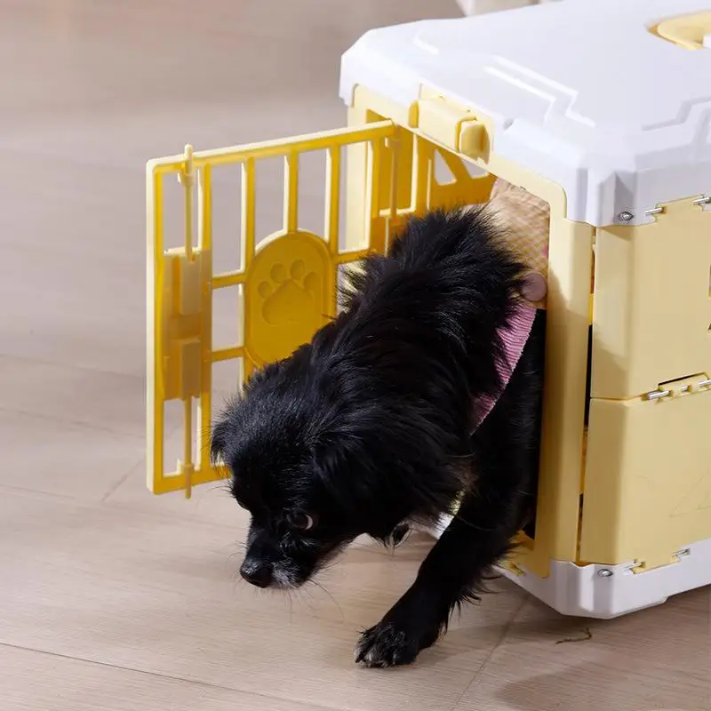 〔HM4〕Foldable Portable Large Size Dog Cat Cage Pet Box Checked In Box Traveling Outbound Car Box Portable Case Pet Supplies 〔HM4〕Foldable Portable Large Size Dog Cat Cage Pet Box Checked In Box Traveling Outbound Car Box Portable Case Pet Supplies