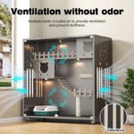 Customizable Luxury Wooden Cat Villa Big Pet Play Cage House for 2 Cats for Indoors Living Room - Image 6