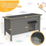 Winter Waterproof Outdoor Cat House for Ferals - Insulated, Thermostatic Shelter for Large Cats - Image 2