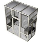 outdoor cat enclosure: 70.1 waterproof roof, 2 resting boxes & platforms - Image 6
