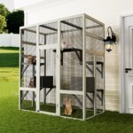 outdoor cat enclosure: 70.1 waterproof roof, 2 resting boxes & platforms - Image 2
